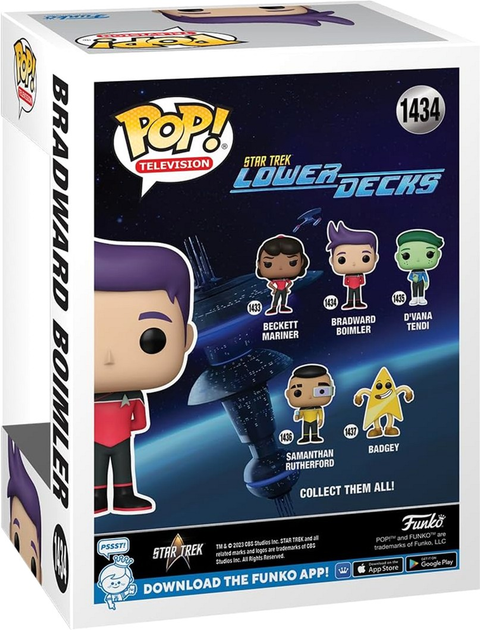 Figurka Funko Pop! Television Star Trek Lower Decks Bradward Boimler 1434 (889698758437) - obraz 3