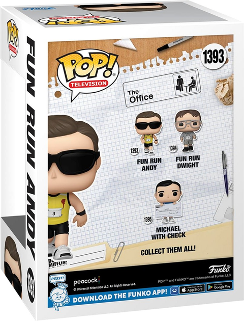 Фігурка Funko Pop! Television The Office S8 Fun Run Andy 1393 (889698657587) - зображення 3