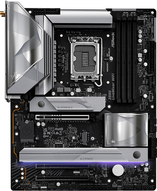 Материнська плата ASRock Z890 LiveMixer Wi-Fi (s1851, Intel Z890, PCI-Ex16) - зображення 1