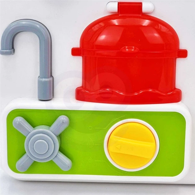 Tablica manipulacyjna Woopie Baby Kuchnia Montessori z zegarem oraz efektami dźwiękowymi i świetlnymi (5904326944206) - obraz 3
