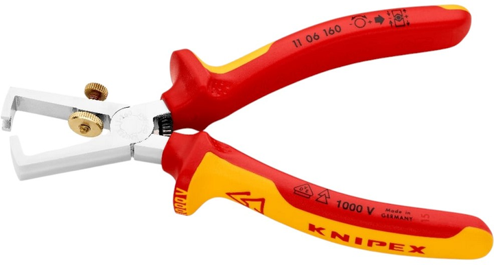 Szczypce do ściągania izolacji Knipex VDE 160 mm (11 06 160) - obraz 3
