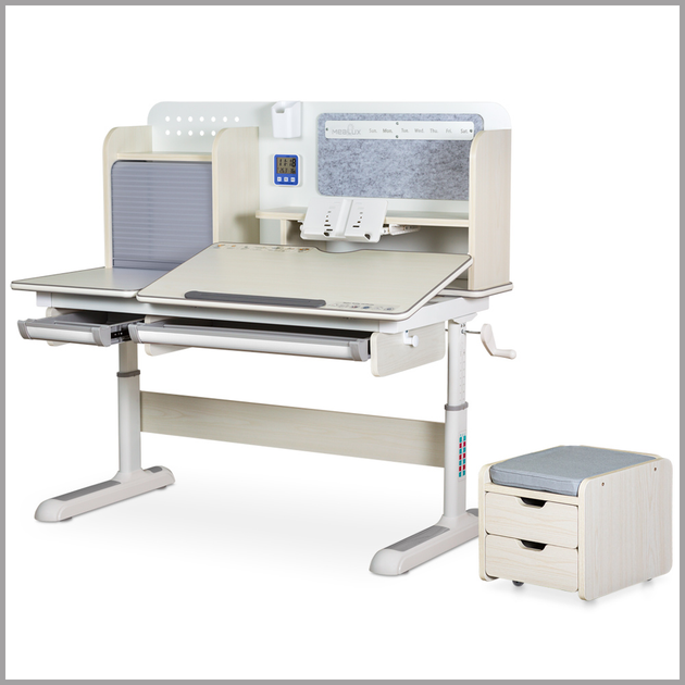 Детский стол Mealux Winnipeg Multicolor Plus MG Grey (BD-630 MG з тумбою) - изображение 2