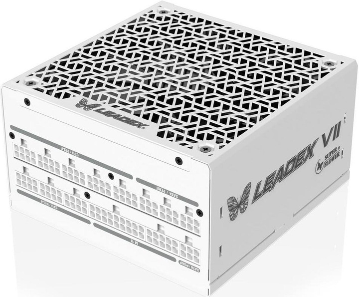 Блок питания Super Flower Leadex VII XG 850W 80+ Gold, Cybenetics Platinum, ATX 3.0 & PCIe 5.0, W/12VHPWR Cable (2x8pin - 16pin native cables), FDB Fan, SF-850F14XG, White - изображение 1