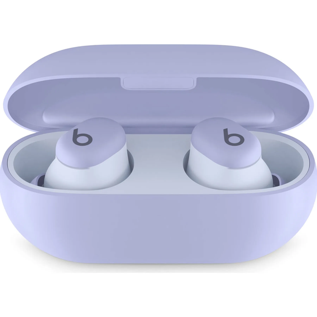 Наушники беспроводные Beats by Dr. Dre Solo Buds (MUVX3) фиолетовые - гарнитура стерео TWS - изображение 2