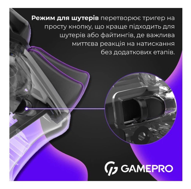 Геймпад Bluetooth джойстик GamePro GPS-13T Bluetooth 5.3/USB (PC/iOS/Android/PS3/PS4) DualShock RGB Transparent - изображение 6