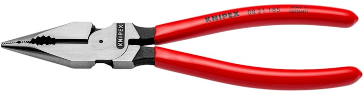 Плоскогубці універсальні Knipex із гострими губками 185 мм (08 21 185)   - зображення 3