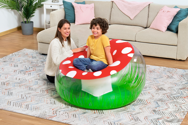 Надувне крісло Bestway Mighty Mushroom 112 x 112 x 66 см B75123 (6941607345962) - зображення 5