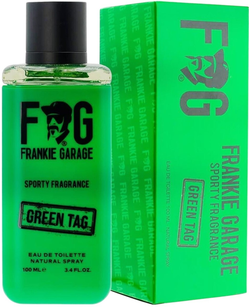 Woda toaletowa męska Frankie Garage Sporty Fragrance Green Tag 100 ml (8059265254149) - obraz 2