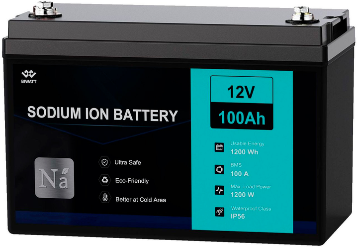 Аккумуляторная батарея Biwatt Sodium-ion 12V 100Ah (0746020705821) - изображение 1