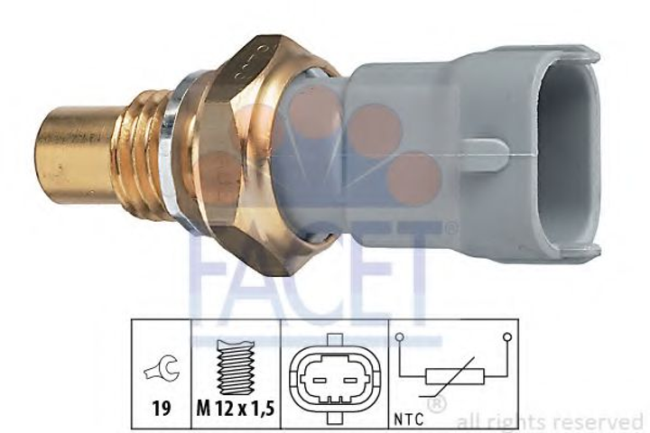 Датчик температуры Opel Vectra B 1.8/2.0 16V 95-00 (7.3268) Facet Facet (73268) - изображение 1