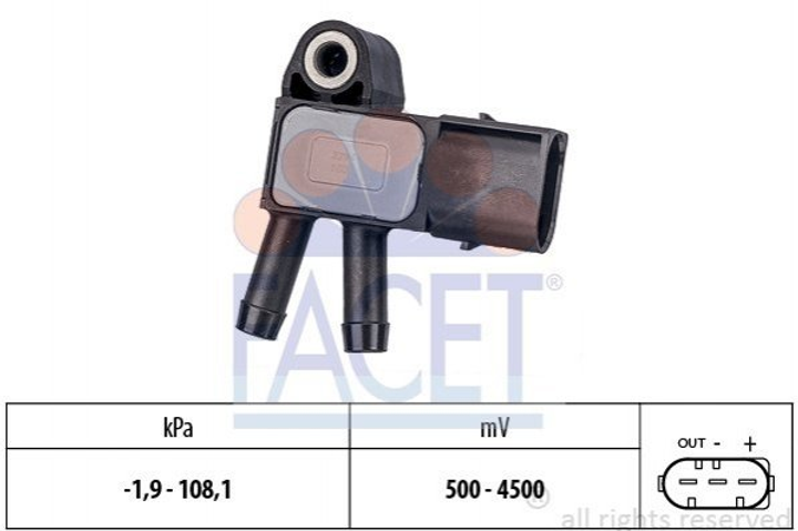Датчик давления выхлопных газов MB OM646/651 06- (10.3294) Facet Facet (103294) - изображение 1