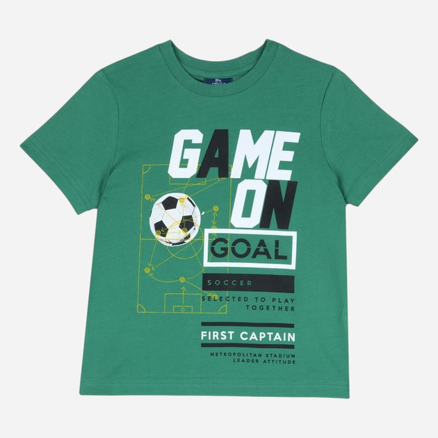 Дитяча футболка для хлопчика Chicco 09067615000000-055 122 см Зелена (8059609329298) - зображення 1