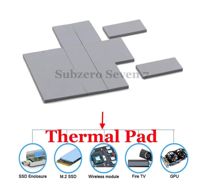 Термопрокладка SubZero Seven Storm 15 W/mK 100x100x0.5 мм - изображение 4