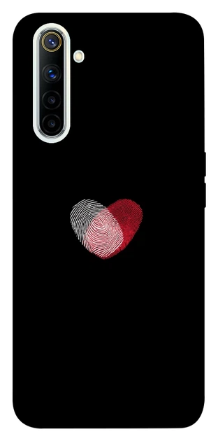 Чохол Fingerprint heart для Realme 6 - Фото 1 Чохол Fingerprint heart для Realme 6 - зображення 1