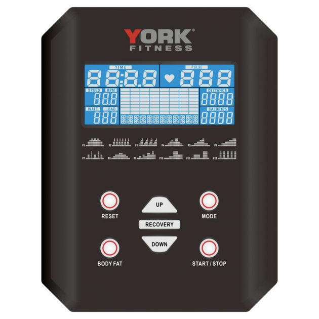 Велотренажер электромагнитный York Fitness C415 до 140 кг маховик 10 кг - изображение 10