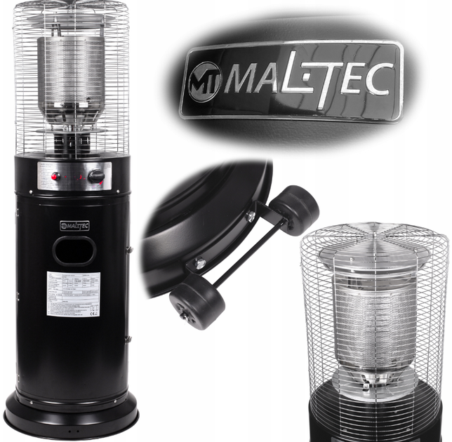 Вуличний газовий нагрівач MalTec 136см 14кВт - Фото 7 Вуличний газовий нагрівач MalTec 136см 14кВт - зображення 7