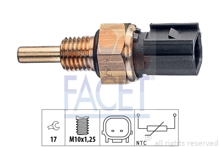 Датчик температуры ACURA TLX, HONDA ZR-V, HONDA CIVIC, FACET (73347) - изображение 1