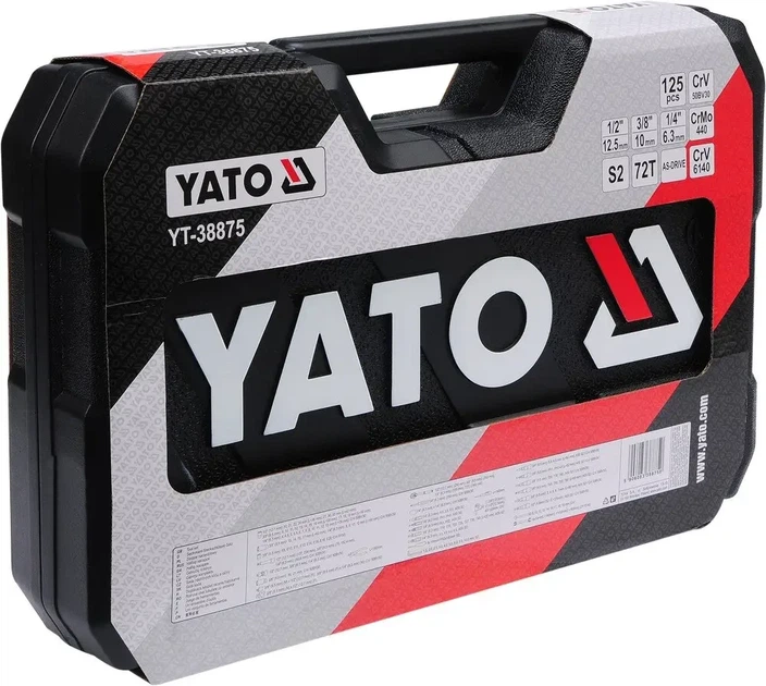 Набор инструментов 126 предметов YATO YT-38875 - изображение 4