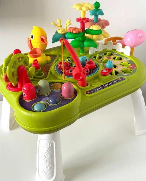 Інтерактивний набір Woopie Baby Montessori мультиосвітній столик 8 в 1 (5904326949737) - зображення 3