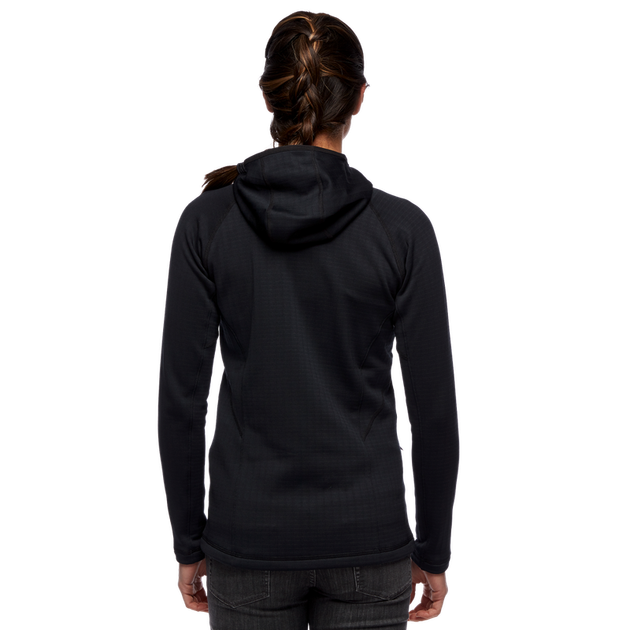Флісова кофта Black Diamond Factor Hoody жіноча Black M чорна - Фото 8 Флісова кофта Black Diamond Factor Hoody жіноча Black M чорна - изображение 8