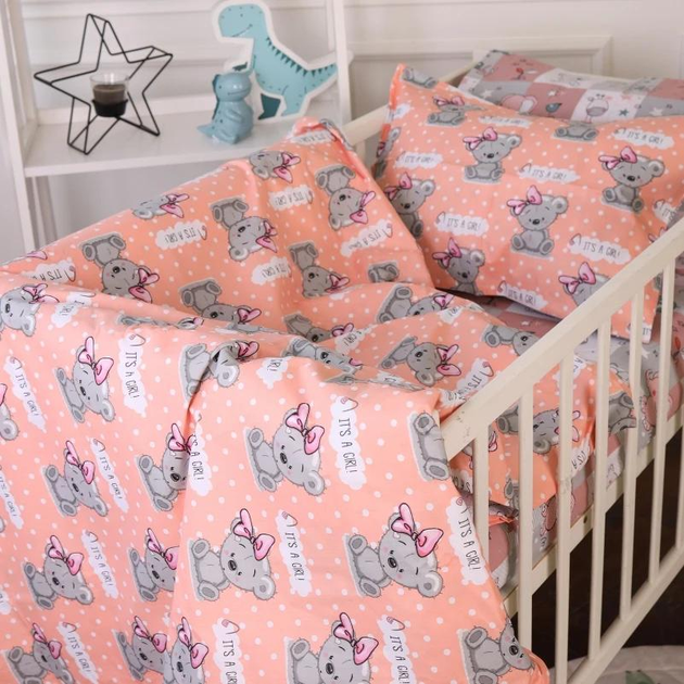 Акція на Комплект постільної білизни MirSon King Size 20-0028 Little girl Teddy 220х240 см Бязь від Rozetka