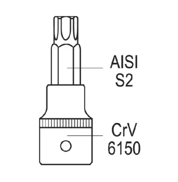 Набор ключей TORX на рейке 12 шт YATO YT-04331 - изображение 2