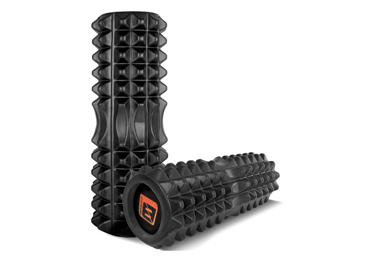 Масажний ролик EasyFit Solid Roller v.1.2s 33х13 см чорний - зображення 2