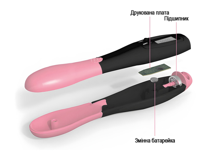 Швидкісна скакалка з лічильником EasyFit чорний-рожевий - изображение 3