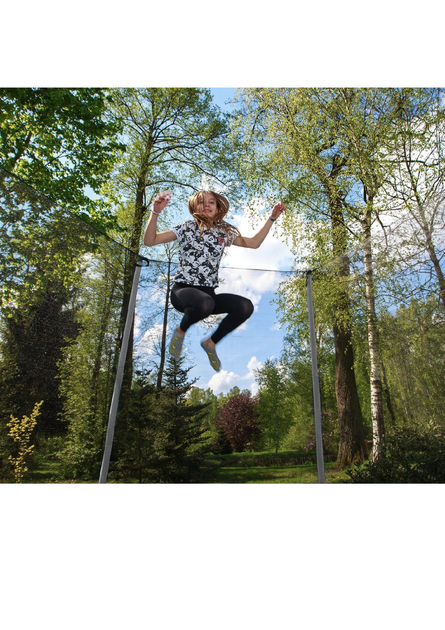 Батут Motion Sport Line Premium 10ft (305 см) сірий з внутрішньою сіткою: до 150 кг, для дітей, дорослих, дачі, вулиці - зображення 4