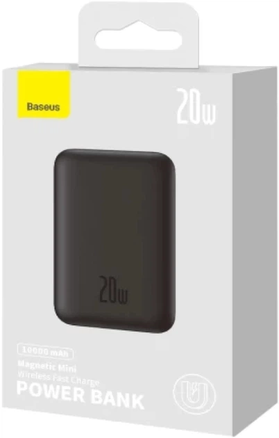 Powerbank Baseus Magnetic Mini Wireless 10000mAh 20W Black (PPCX070001) - obraz 7