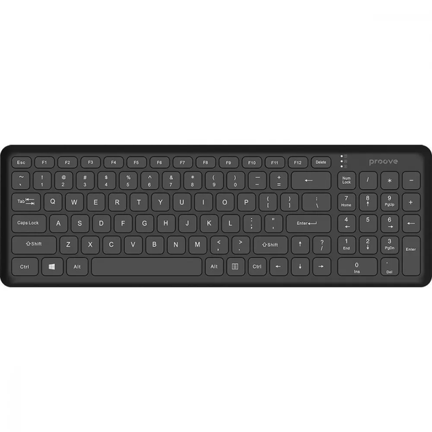 Бездротова клавіатура з 96 кнопок 10м 1xAAA Proove Classic Code Black - зображення 2