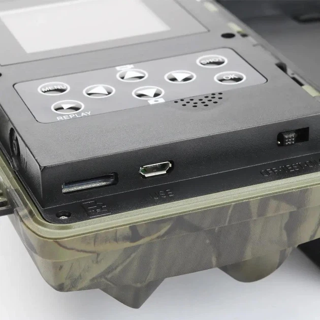 Фотопастка Suntek HC801A 1080P/20МП 20м, огляд 120°, IP65 (автономна камера) камера спостереження мисливська з екраном Full HD 1080P і записом звуку - зображення 7