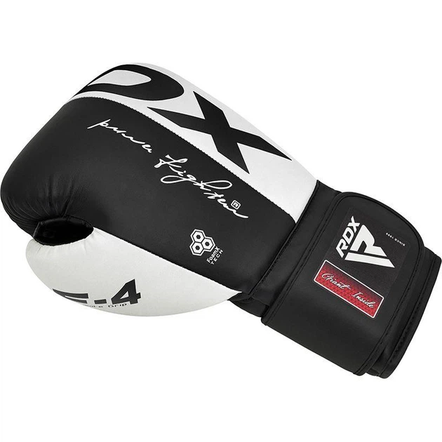 Боксерские перчатки RDX F4 White 12 ун. - изображение 3