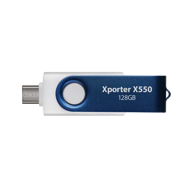 Флеш-накопичувач Patriot USB 3.2 Gen 1 Xporter X550 128GB Type-A+C (PS128GX550AAD) - Фото 2 Флеш-накопичувач Patriot USB 3.2 Gen 1 Xporter X550 128GB Type-A+C (PS128GX550AAD) - изображение 2