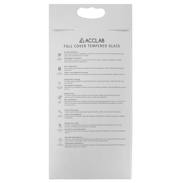 Защитное стекло Acclab 3D Full Glue для ZTE Blade A51 / A71 Black - изображение 8
