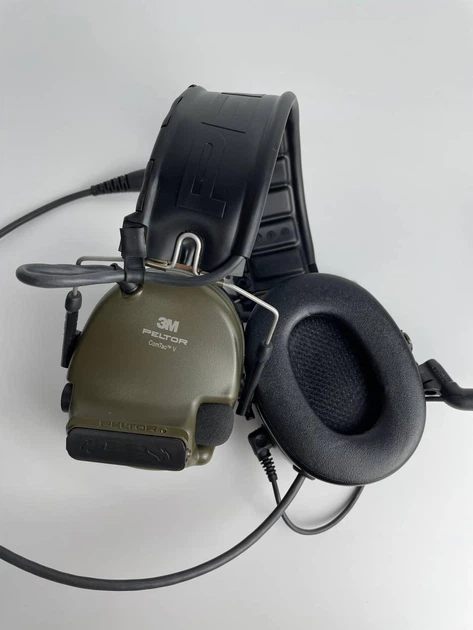 Активные наушники 3M Peltor ComTac V + кнопка PTT Peltor - изображение 6