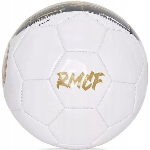 Футбольний м'яч Real Madrid розмір 5 білий (8435613226738) - зображення 4