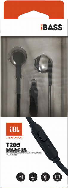 Słuchawki JBL T205 Black (JBLT205BLK) - obraz 7