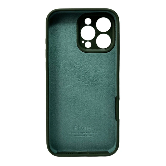 Чохол для смартфона Silicone Full Case AA Camera Protect for Apple iPhone 16 Pro Max 40,Atrovirens (FullAAi16PM-40) - изображение 3