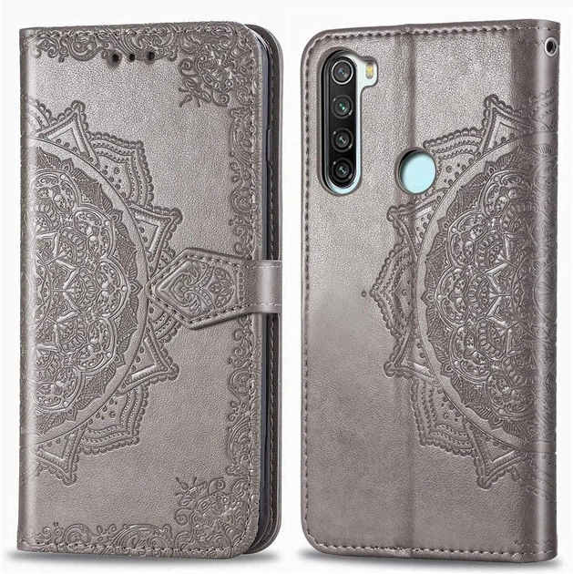 Чехол Vintage для Xiaomi Redmi Note 8 книжка кожа PU серый - изображение 2