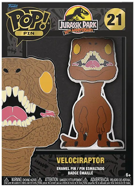 Figurka Funko Pop Jurassic Park 30th Anniversary - Velociraptor 4.5 cm (671803458086) - obraz 1