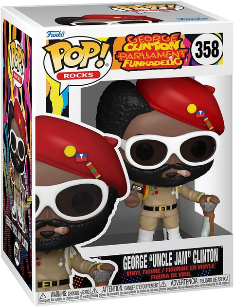 Фігурка Funko Pop Rocks: George Clinton Parliament Funkadelic - Джордж «Дядько Джем» Клінтон 9 см (889698753678) - зображення 1