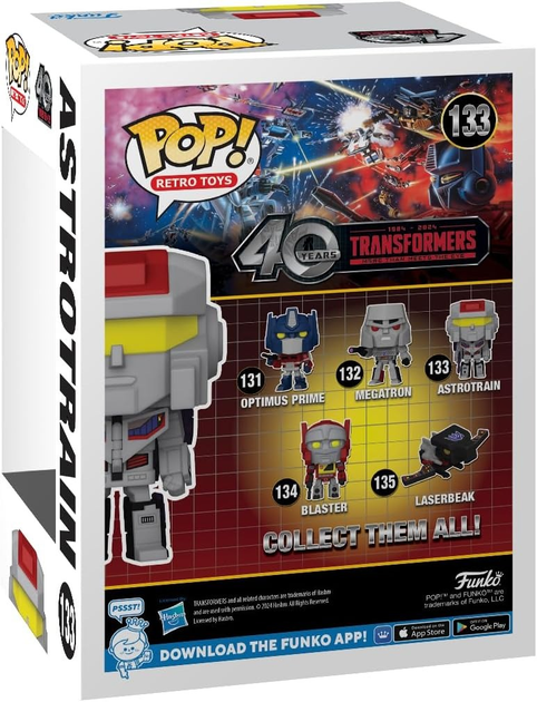 Фігурка Funko Pop Retro Toys: Трансформери 40 років - Astrotrain 9 см (889698809849) - зображення 3