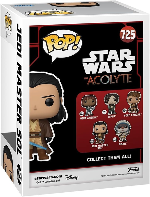 Фігурка Funko Pop Disney Star Wars: The Acolyte - Магістр джедаїв Сол 9.5 см (889698797580) - зображення 3