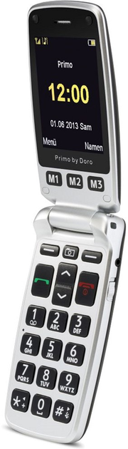 Telefon komórkowy Doro Primo 413 Silver/Black (4260117672002) - obraz 4