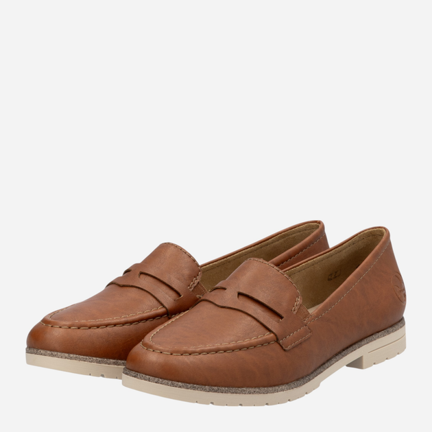 Loafersy damskie RIEKER 45300-24 38 (5UK) 25 cm Brązowe (4061811645770) - obraz 3