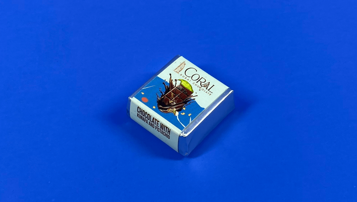 Шоколад Coral Дубайський з Фісташкою 30% Міні 14g - зображення 3