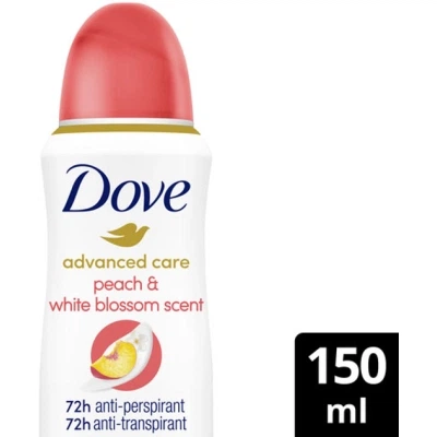 Антиперспирант Dove Персик и белые цветы 150 мл (8720181444524) - Фото 2 Антиперспирант Dove Персик и белые цветы 150 мл (8720181444524) - изображение 2