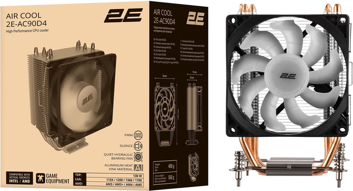 Кулер 2E Gaming Air Cool (AC90D4) - зображення 10