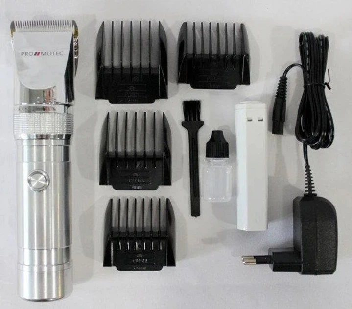 Професійна машинка триммер для стрижки волосся з керамічним покриттям PROMOTEC PM-358 Pro + 4 насадки - изображение 6